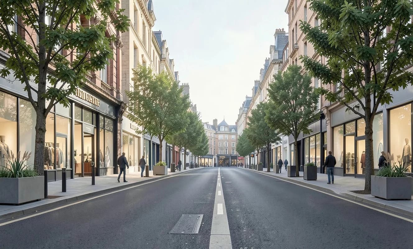 Londra'nın Oxford Street'i trafiğe kapatıldı: 150 milyon sterlinlik peyzajlandırma projesinin ilk aşaması başladı