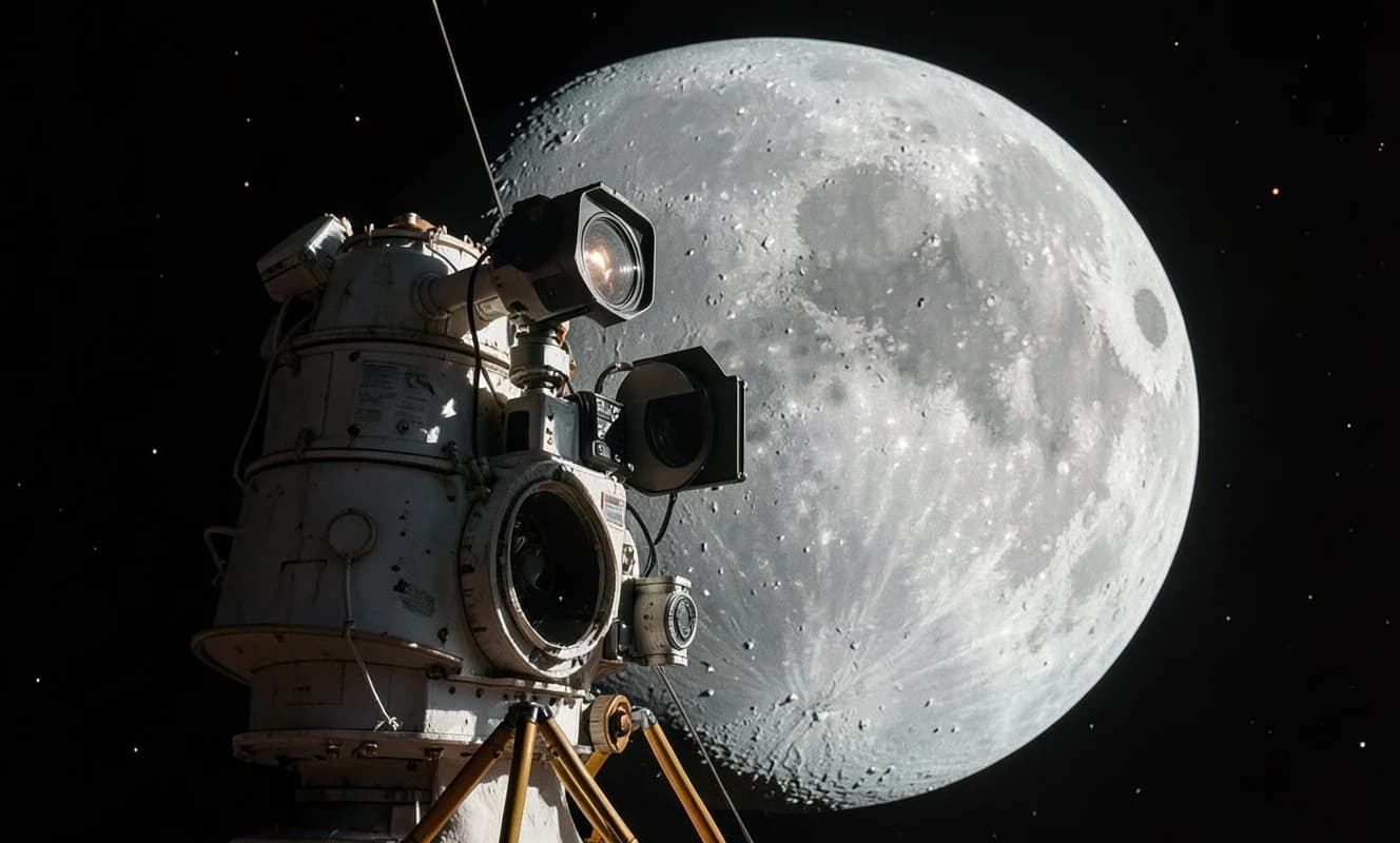 ESCAPADE宇宙船が地球と月を撮影