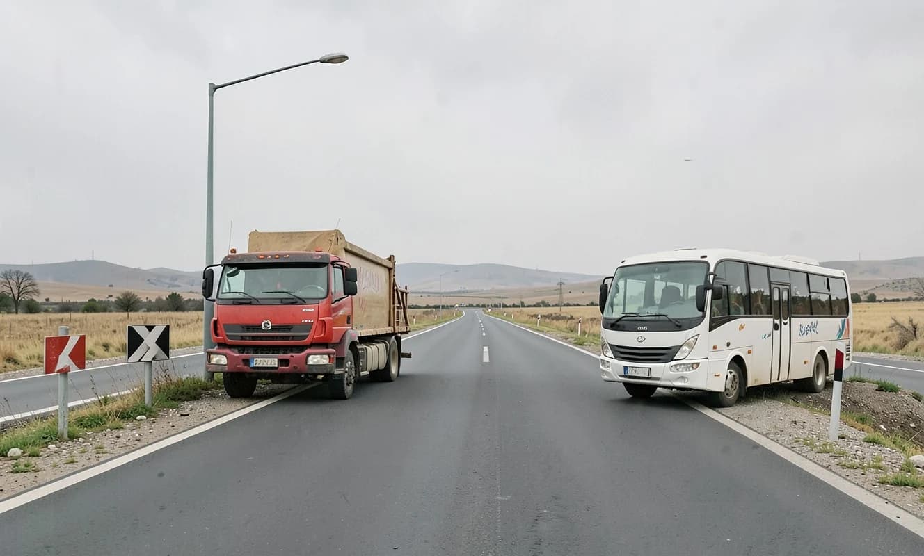 Isparta'da çekici ile minibüs çarpıştı: 17 yaralı