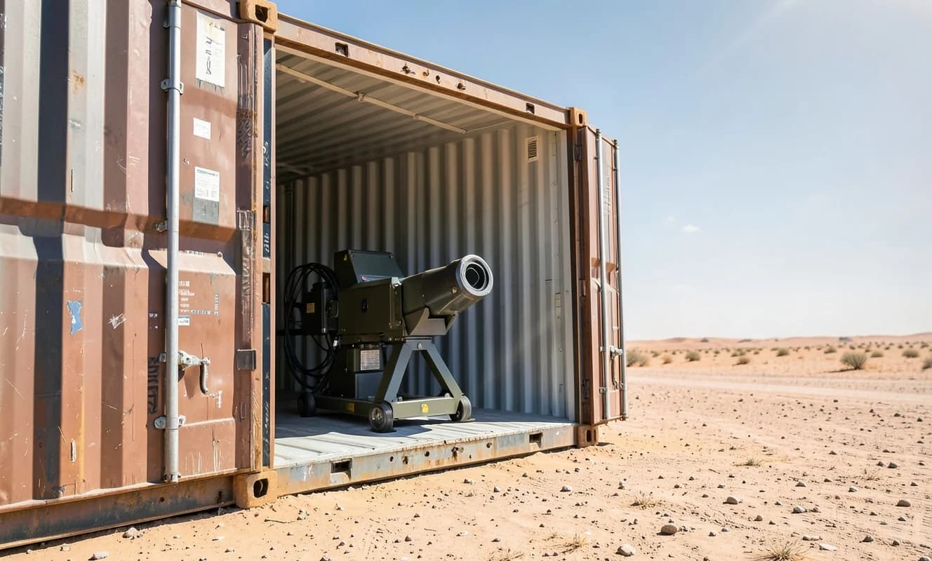 Yeni Anti-Drone Silahı 10 Metrelik Konteynerde Taşınıyor ve Mach 1'den Hızlı Ateş Ediyor