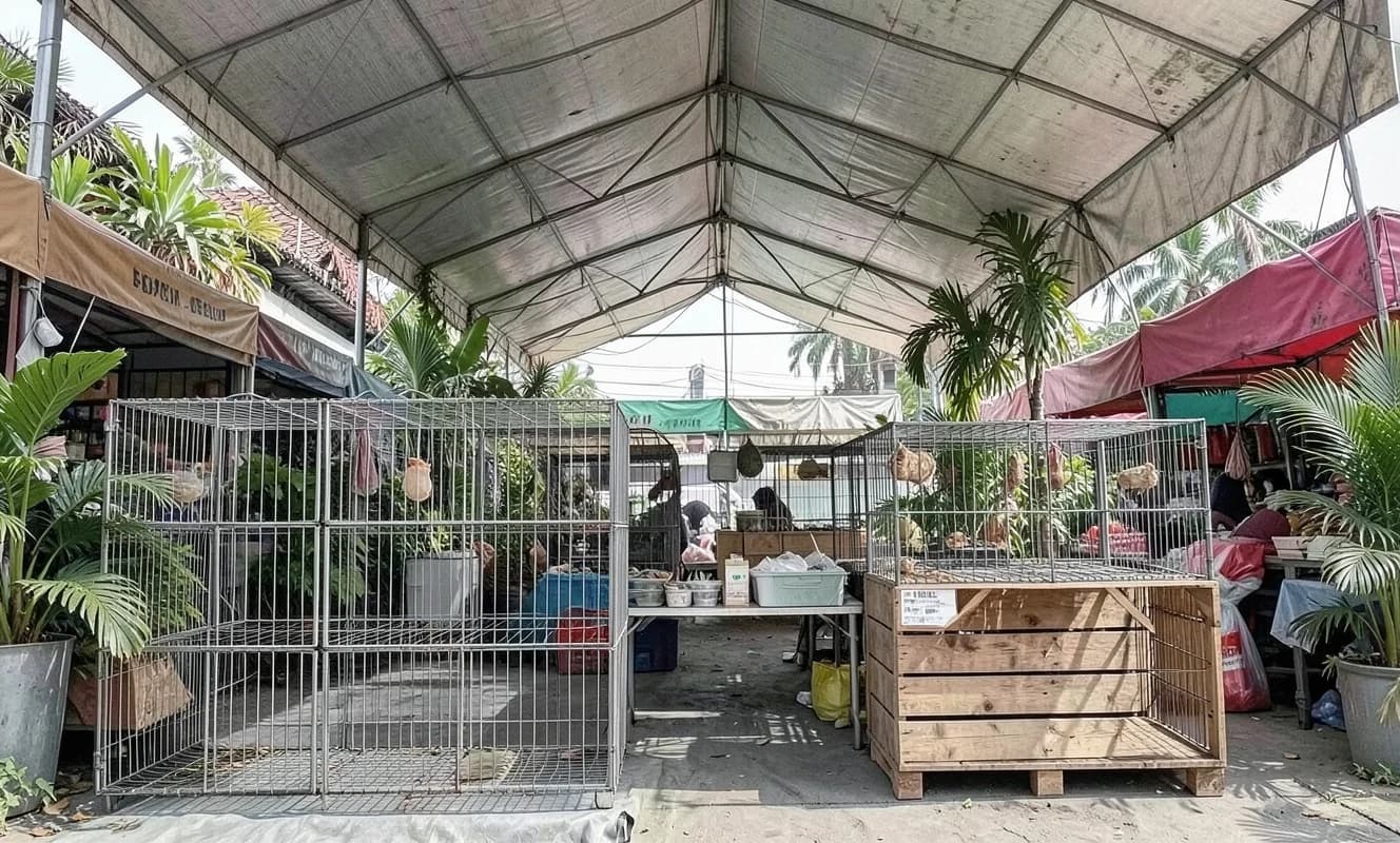 Bangkok yaban hayatı pazarında Latin Amerikalı türler artıyor