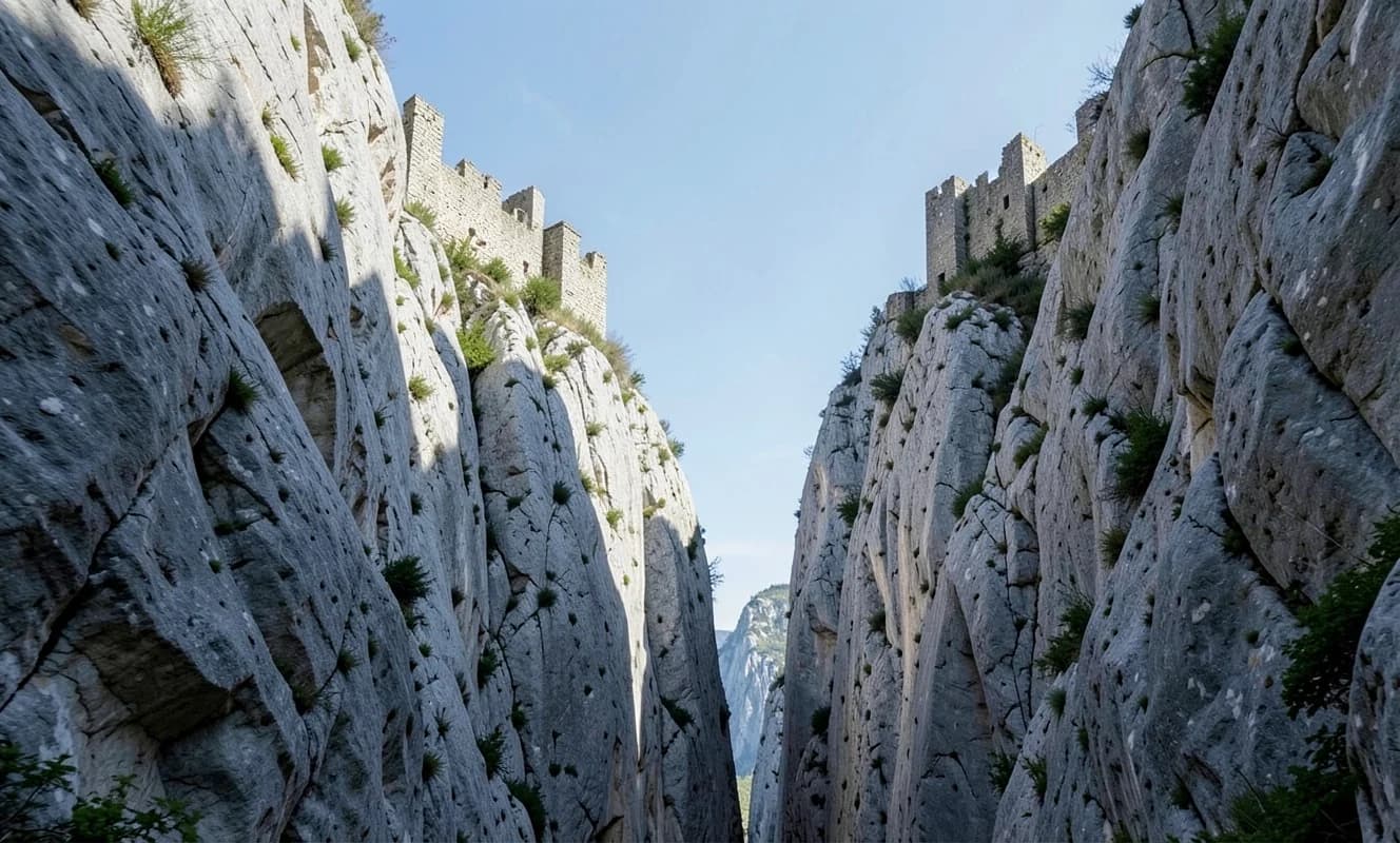 Huesca'nın 'Çin Seddi' 840 metre doğal kaya duvarı ve 969 yıllık kalesiyle turizmi çekiyor