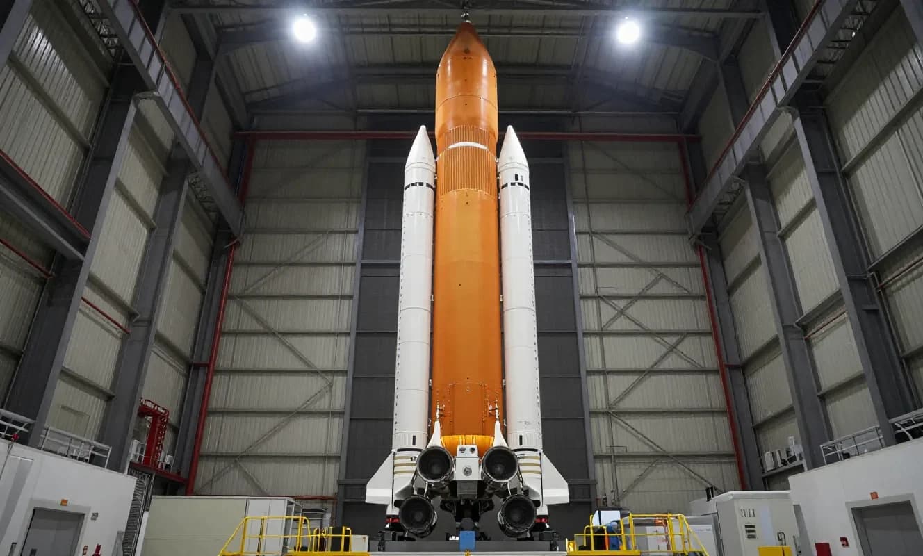Artemis III SLS çekirdek seviyesi Kennedy'de takviye roketlerle birleştirildi
