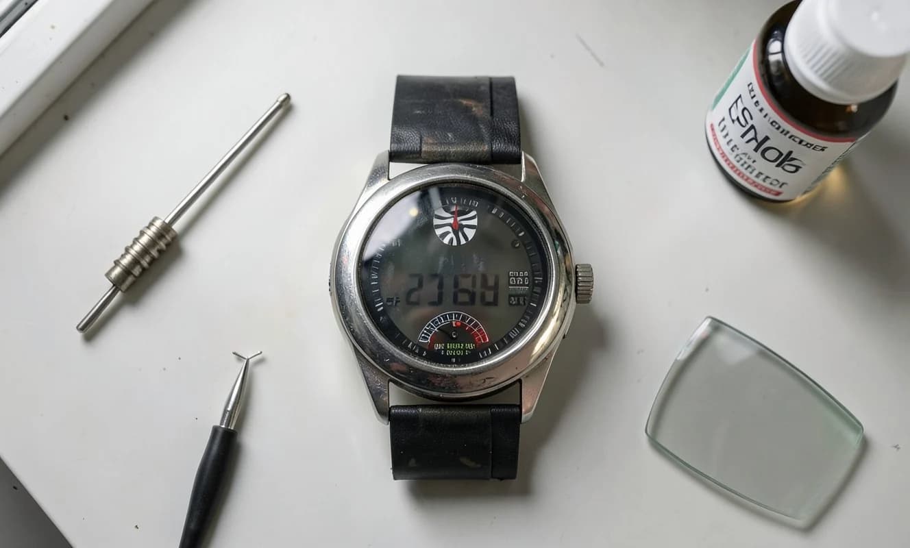 Casio AW-330-AT yükseklik ölçer saati onarılarak tekrar çalışır hale getirildi