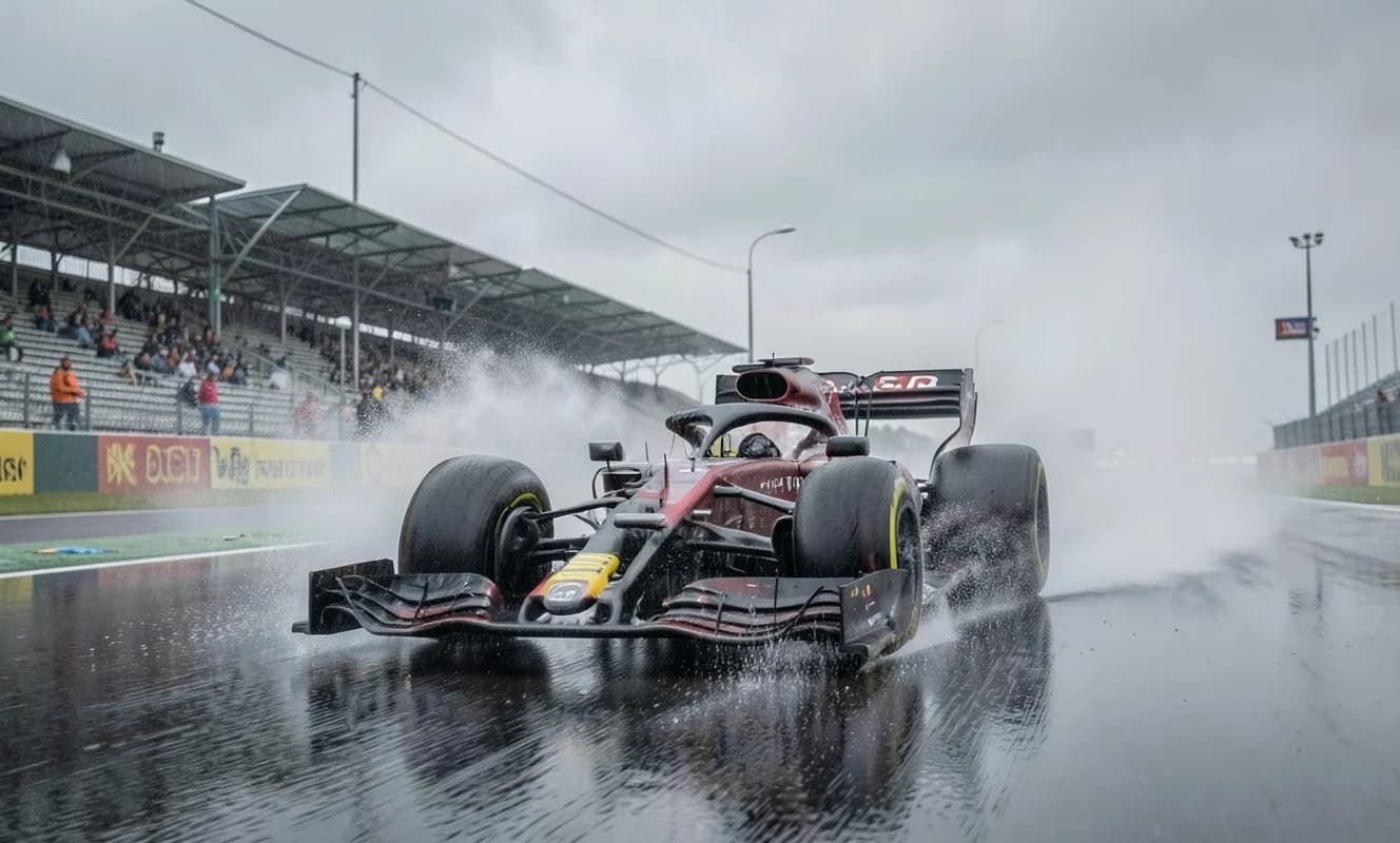 Verstappen ganó, Alonso 8.º: caos de software y sprint bajo la lluvia en Sepang