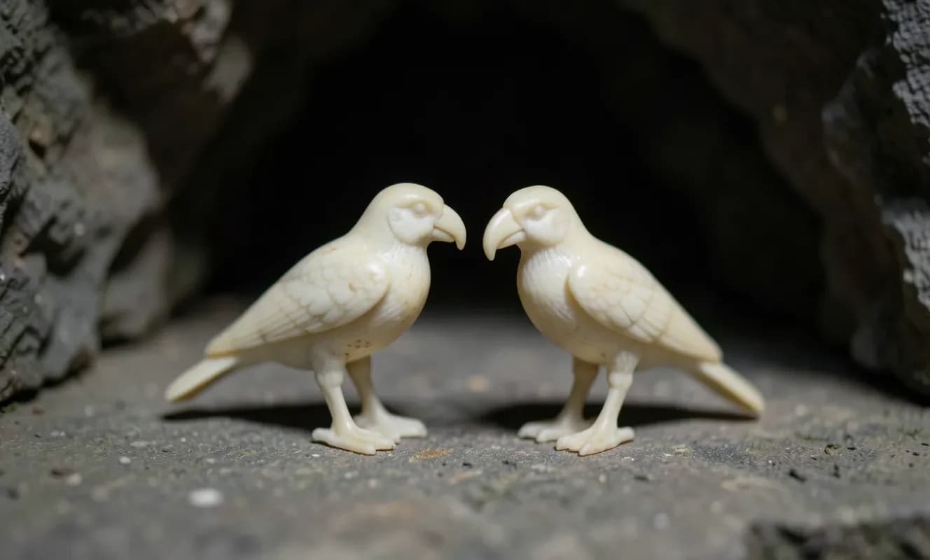 初期氷河時代の鳥の小さな像が発見された