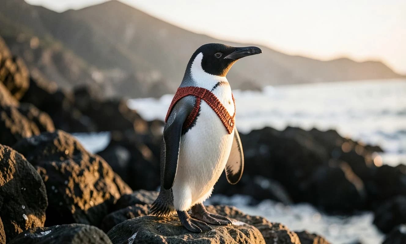 Şili'de yaralı Humboldt penguenleri bakır kemerli yeleklerle tedavi ediliyor