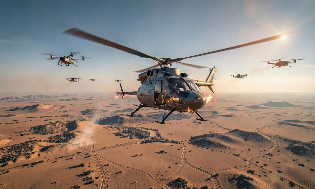 ABD Ordusu: Black Hawk Helikopteri İle Birden Fazla Savaş İHA'sını Yönetti