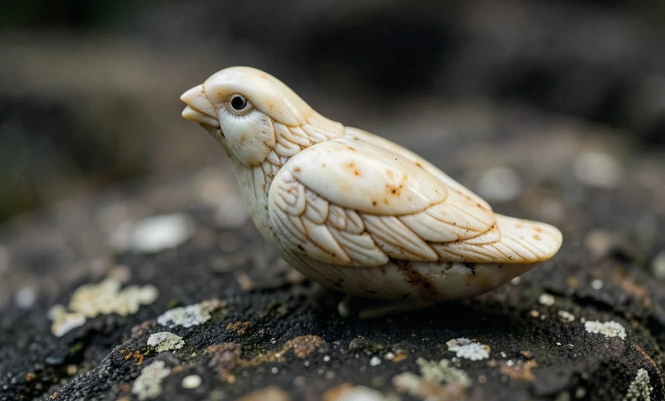 4万年前の氷河期に象牙で細かく彫られた鳥のフィギュアが発見