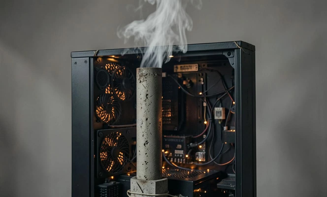 3Dプリンタで110cmの煙突を作成したModder、Ryzen 7 9800X3Dの温度をファンなしで19℃下げる
