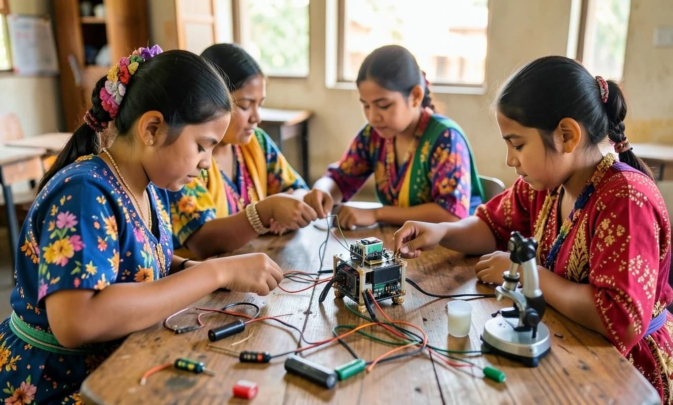 Proyecto de IEEE ofrece oportunidades de carrera en STEM a niñas de la India