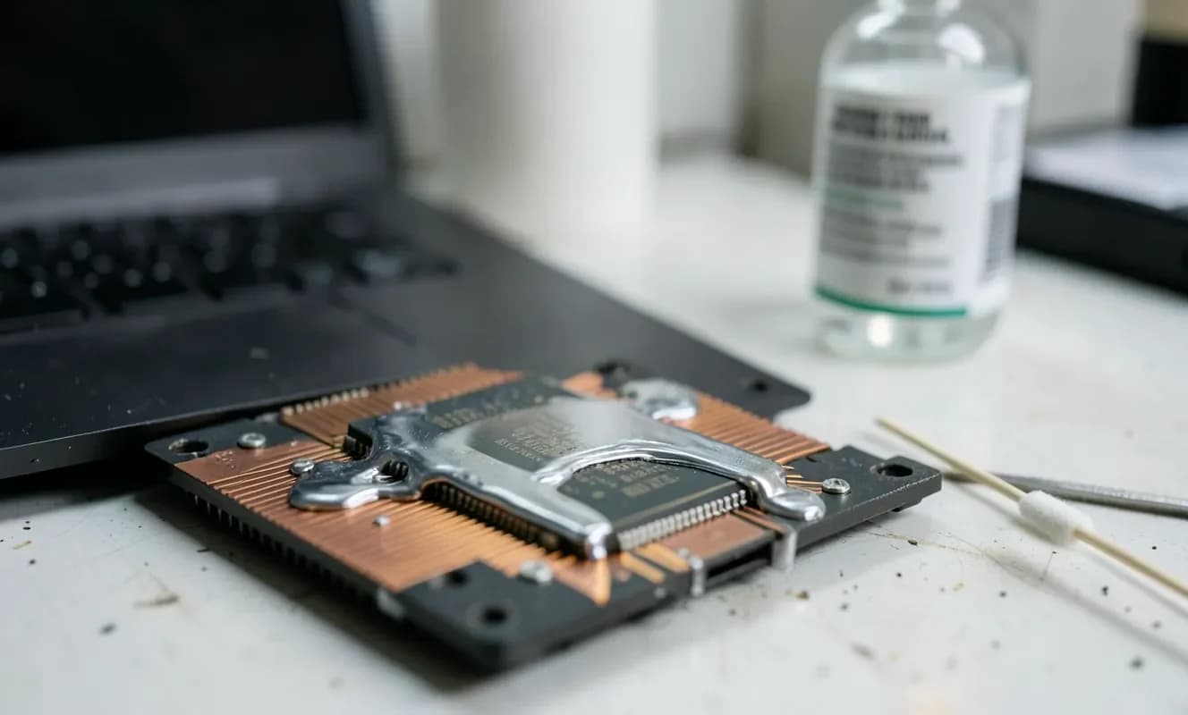 Asus Zephyrus M16'te sıvı metal uygulaması işlemciyi yedi ve sistem çökmesine yol açtı