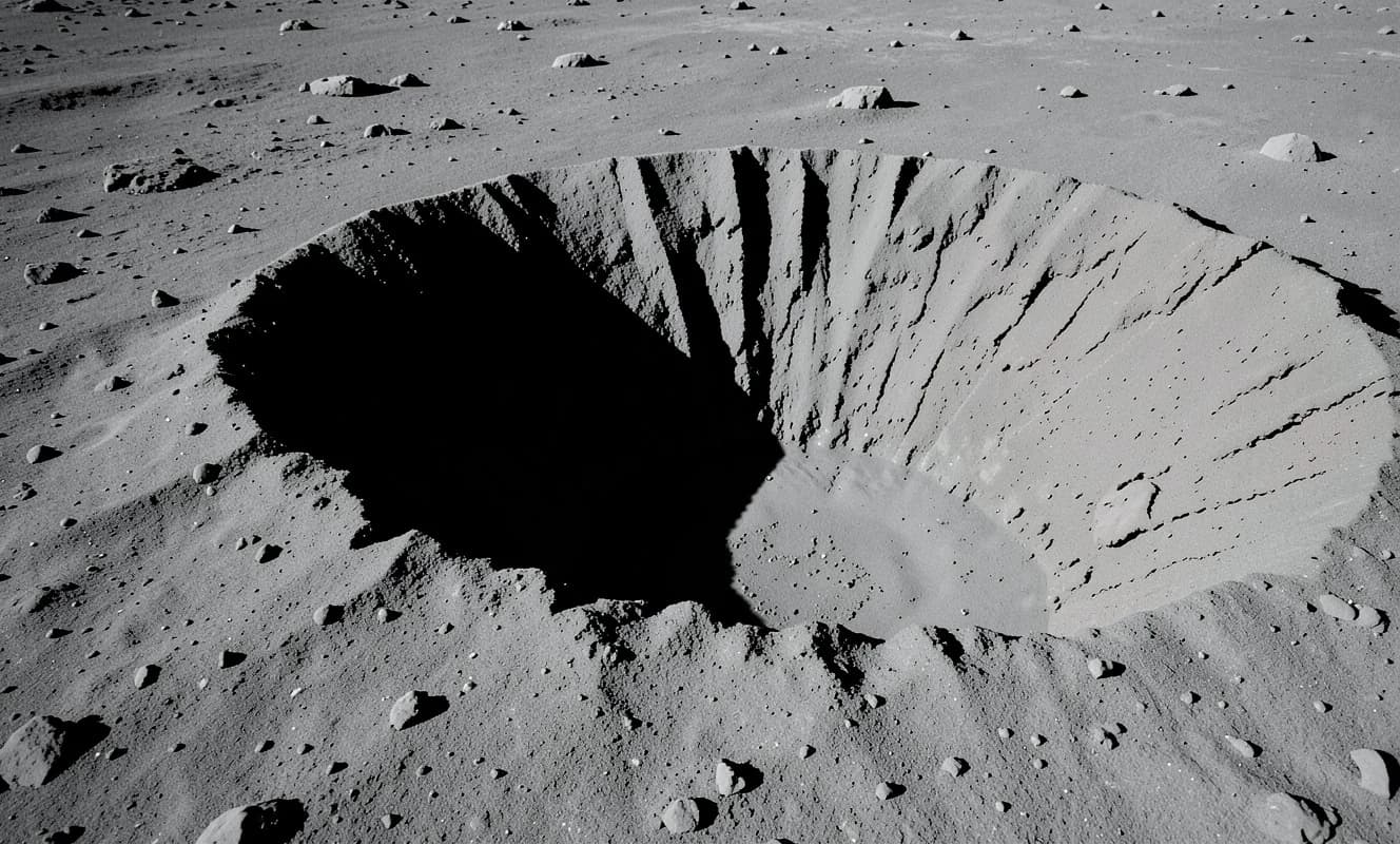 NASA LRO verileriyle 222 metre çapında yeni bir ay krateri tespit edildi