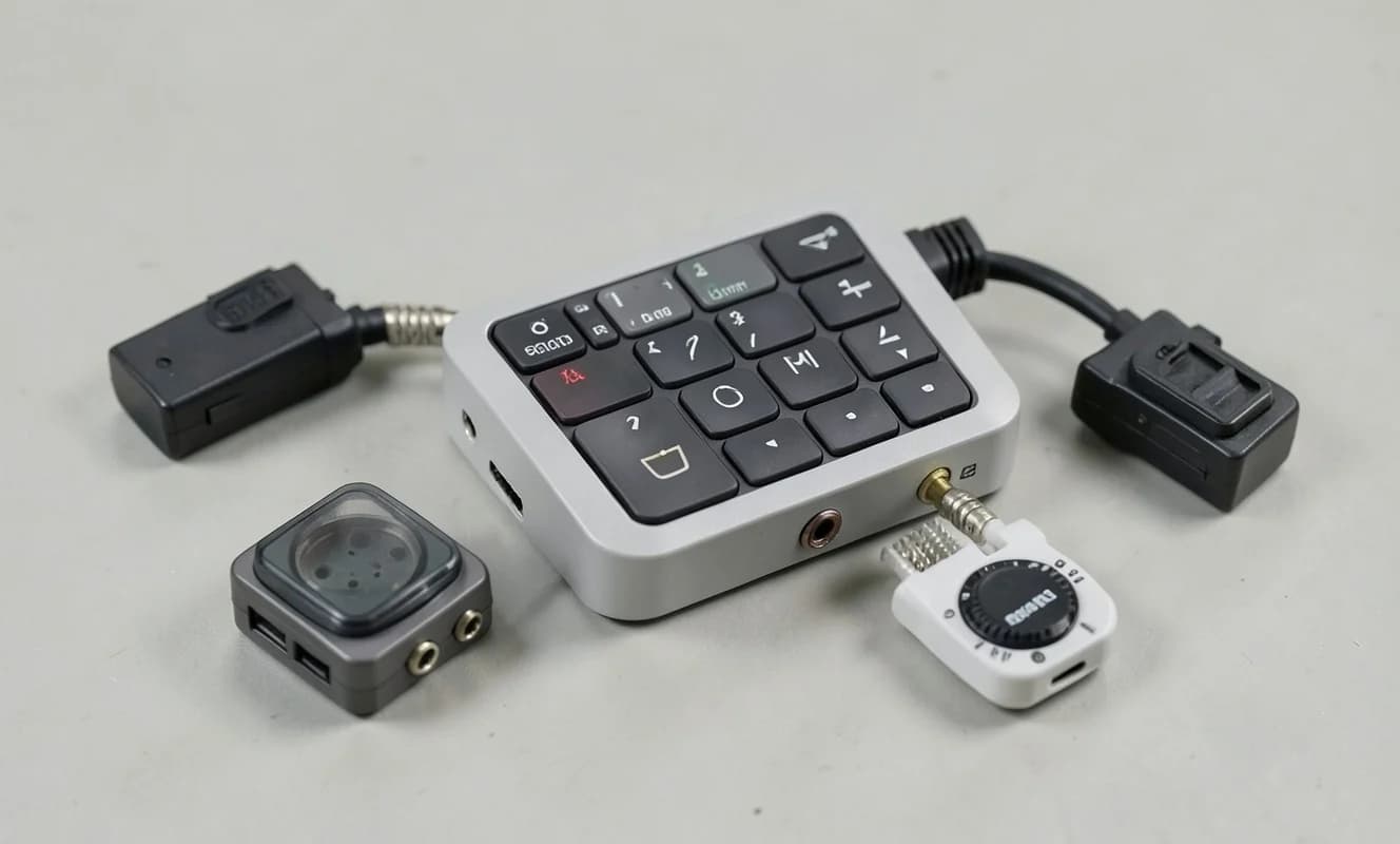 Un diseño modular de macro keypad con conectores de 3,5 mm reduce el coste