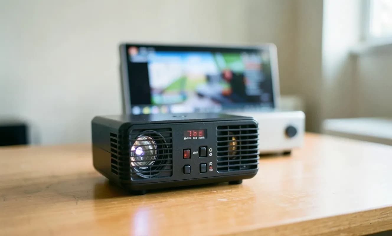 Amazon reduce el precio del proyector Aurzen BOOM Mini Google TV a 249.99 dólares