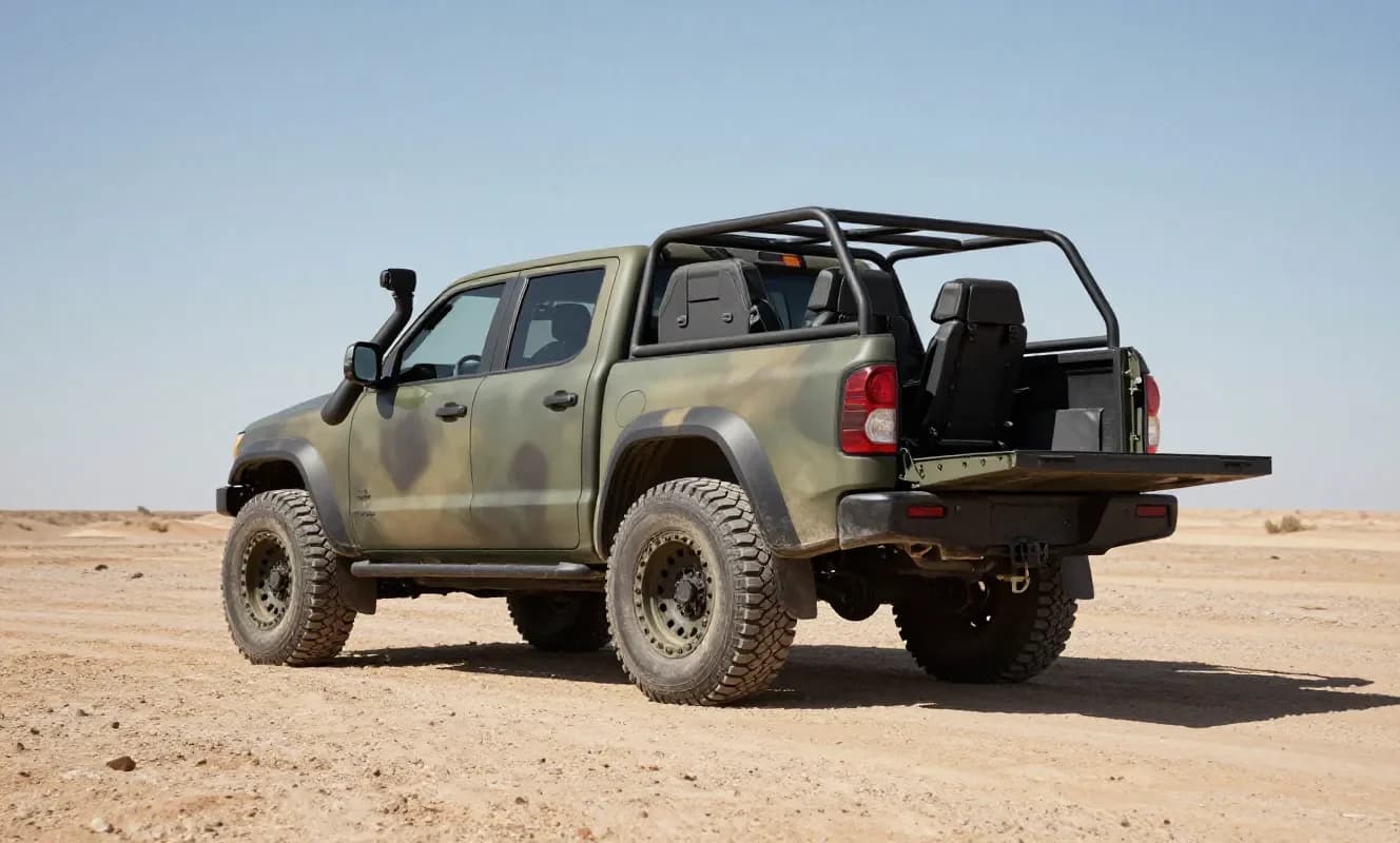İsrail'den Jeep Gladiator tabanlı 12 kişilik askeri araç Stormer tanıtıldı