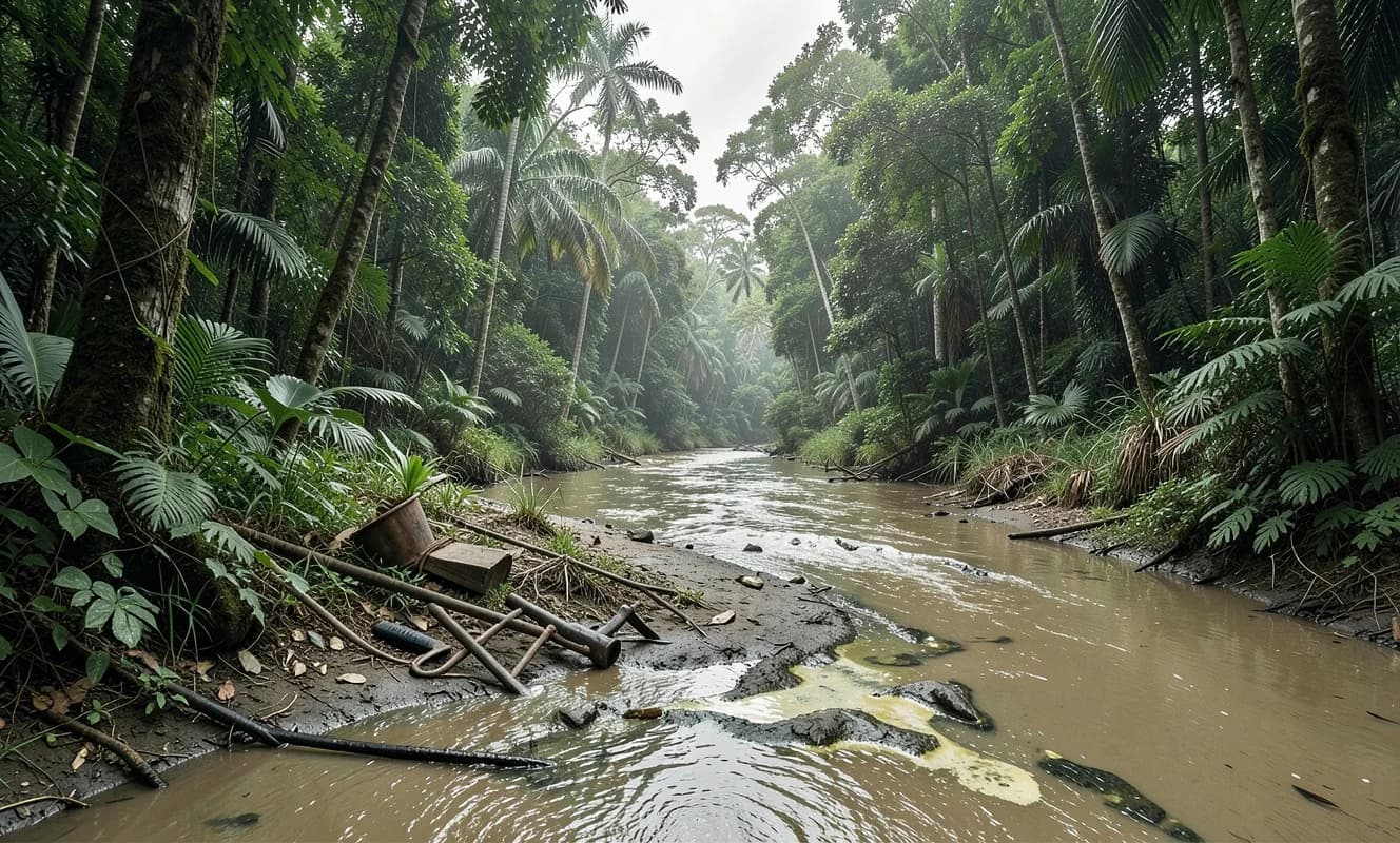 Suriname Amazon'da Wayana Topluluğu, Altın Madencilerden Kaçışıma Mücadele
