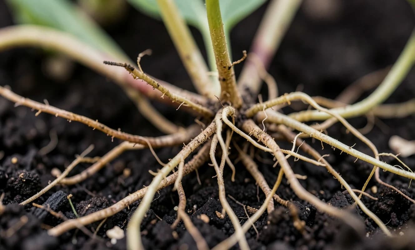 Redes de hongos subterráneos visualizadas en 3D sin dañar las raíces de las plantas