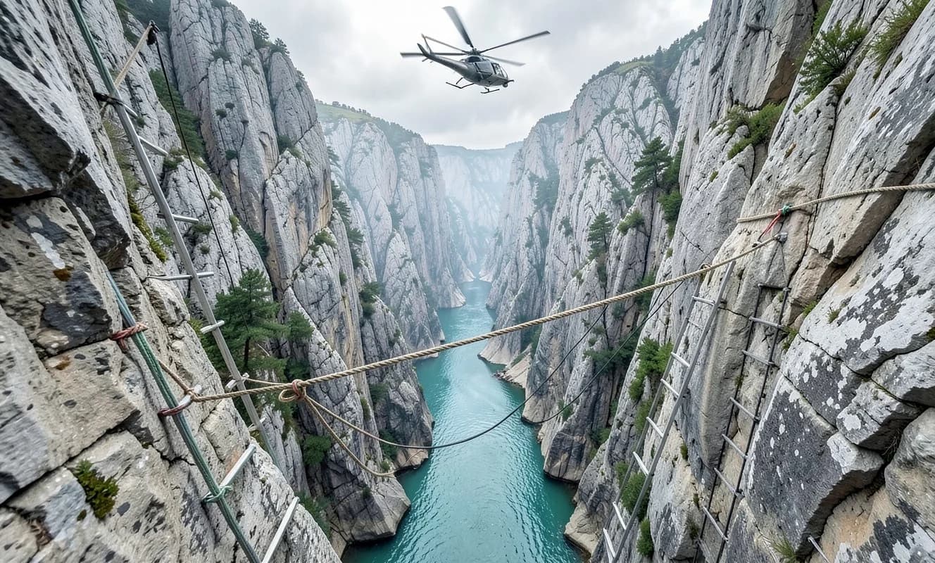 Isparta Yazılı Kanyon'da mahsur kalan 10 İHH gönüllüsü kurtarıldı