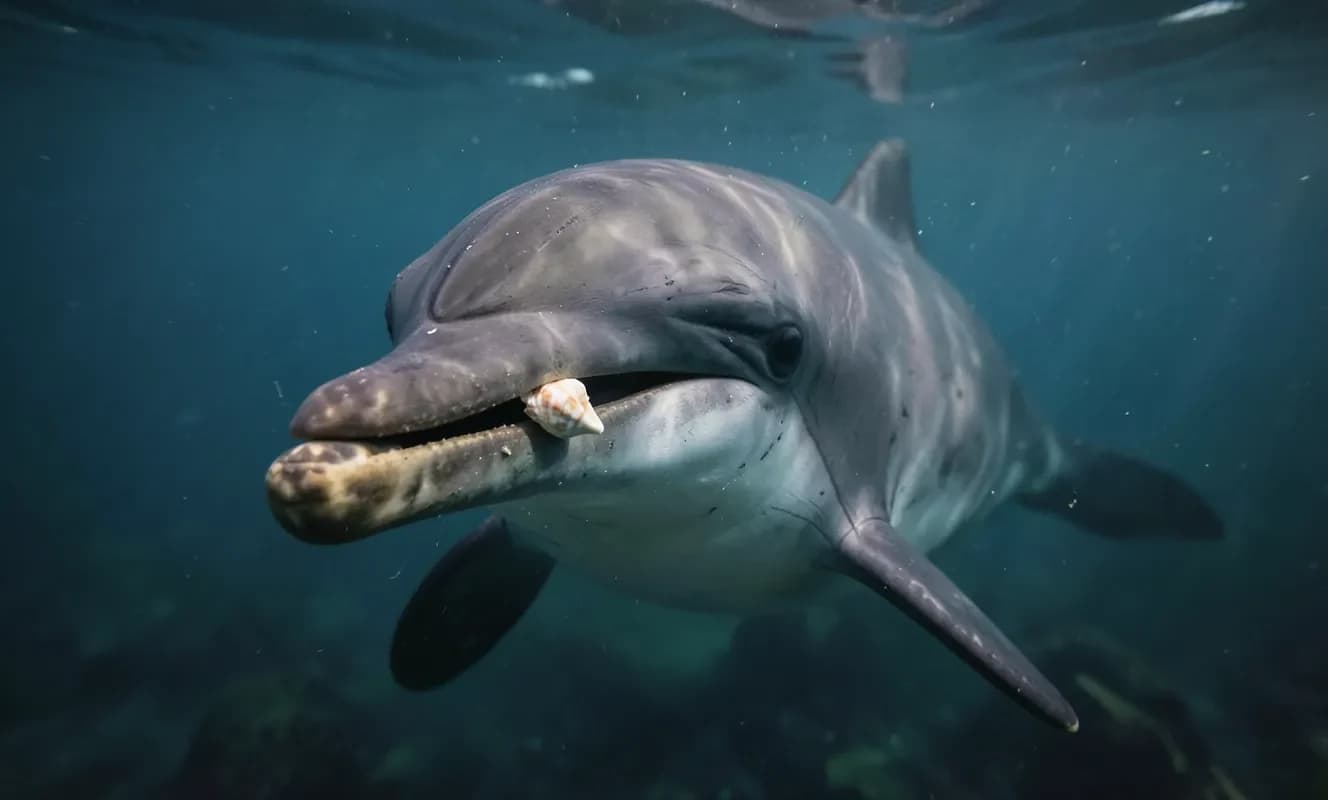 Los delfines aprenden a usar herramientas de sus madres