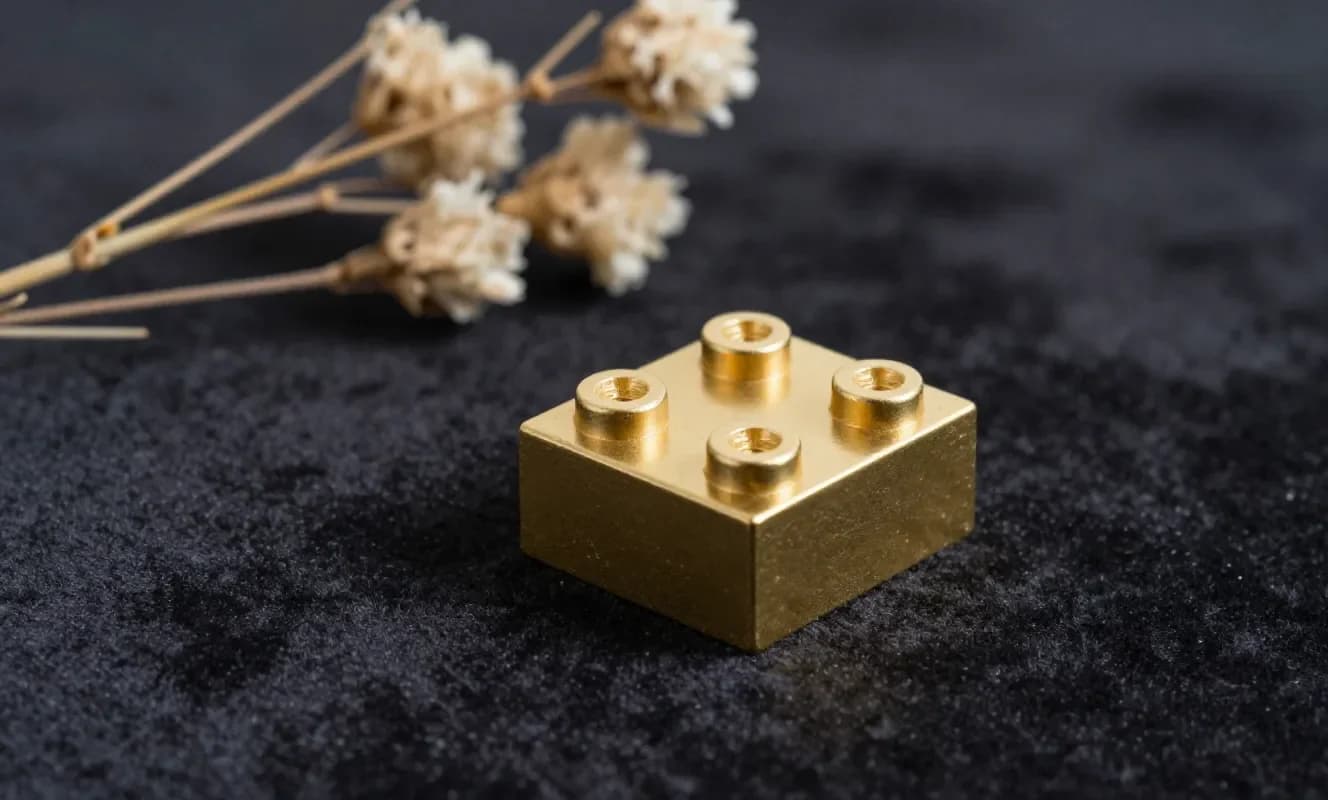 LEGO çalışanı 4. yılını özel bir altın Duplo tuğlasıyla kutladı