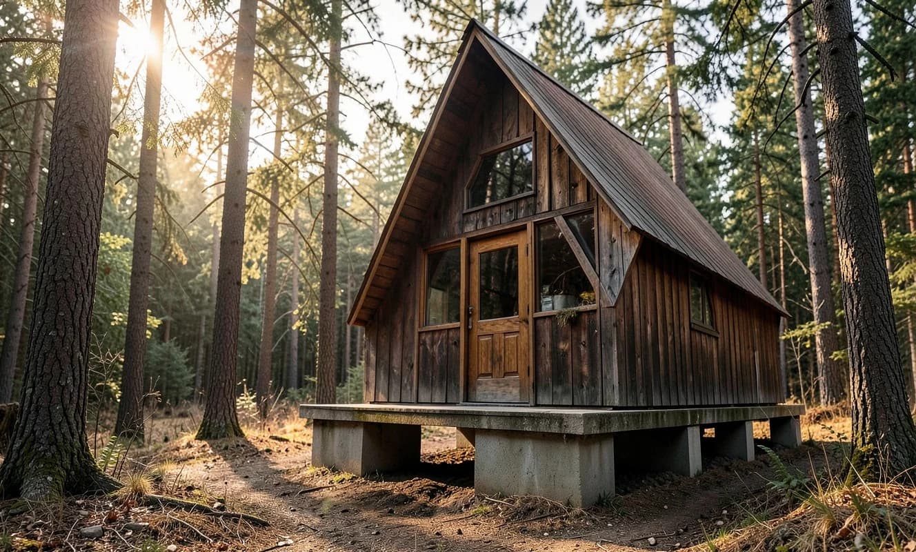 Mini Domy'den tekerleksiz A-çerçeve tiny house 'Brda' tanıtıldı
