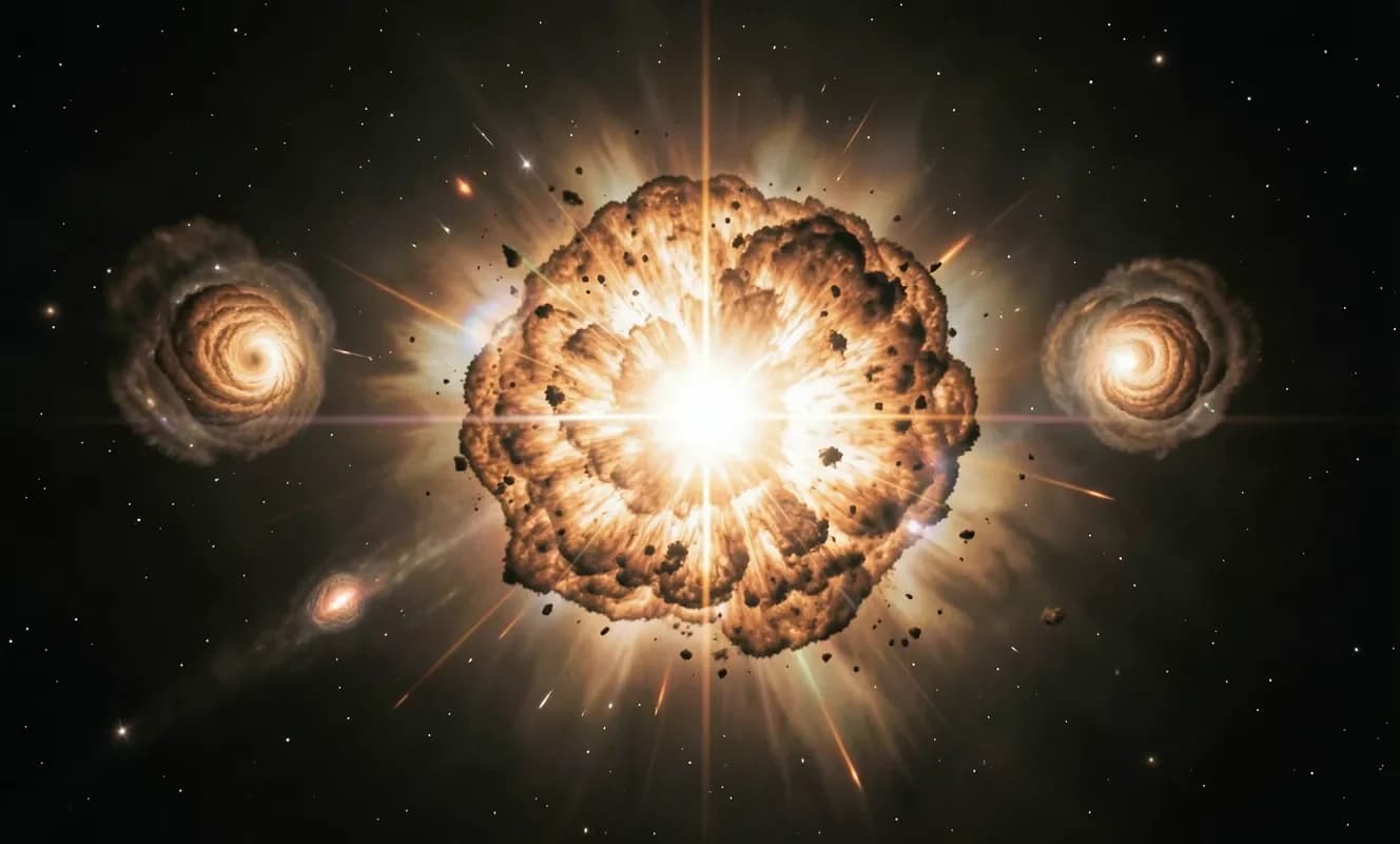 Observan los últimos momentos extraños de una estrella masiva durante su muerte como supernova