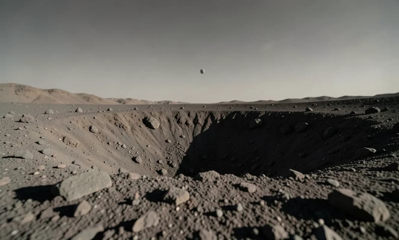 SpaceX Falcon 9 Roketi Ay'a Çarptı ve 18 Metrelik Krater Oluşturdu