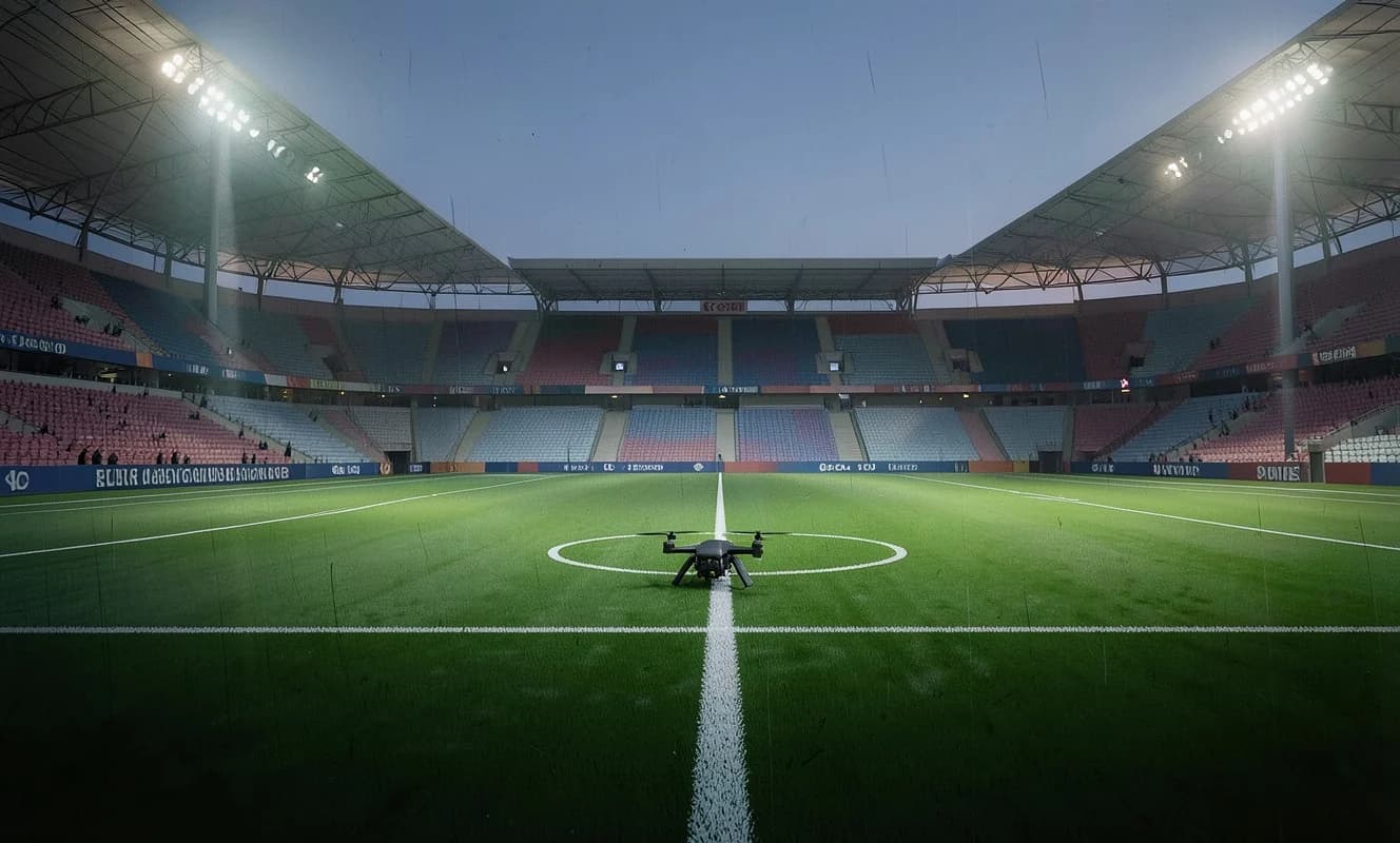 Fleetwood-Arsenal maçı drone nedeniyle sekiz dakika durdu