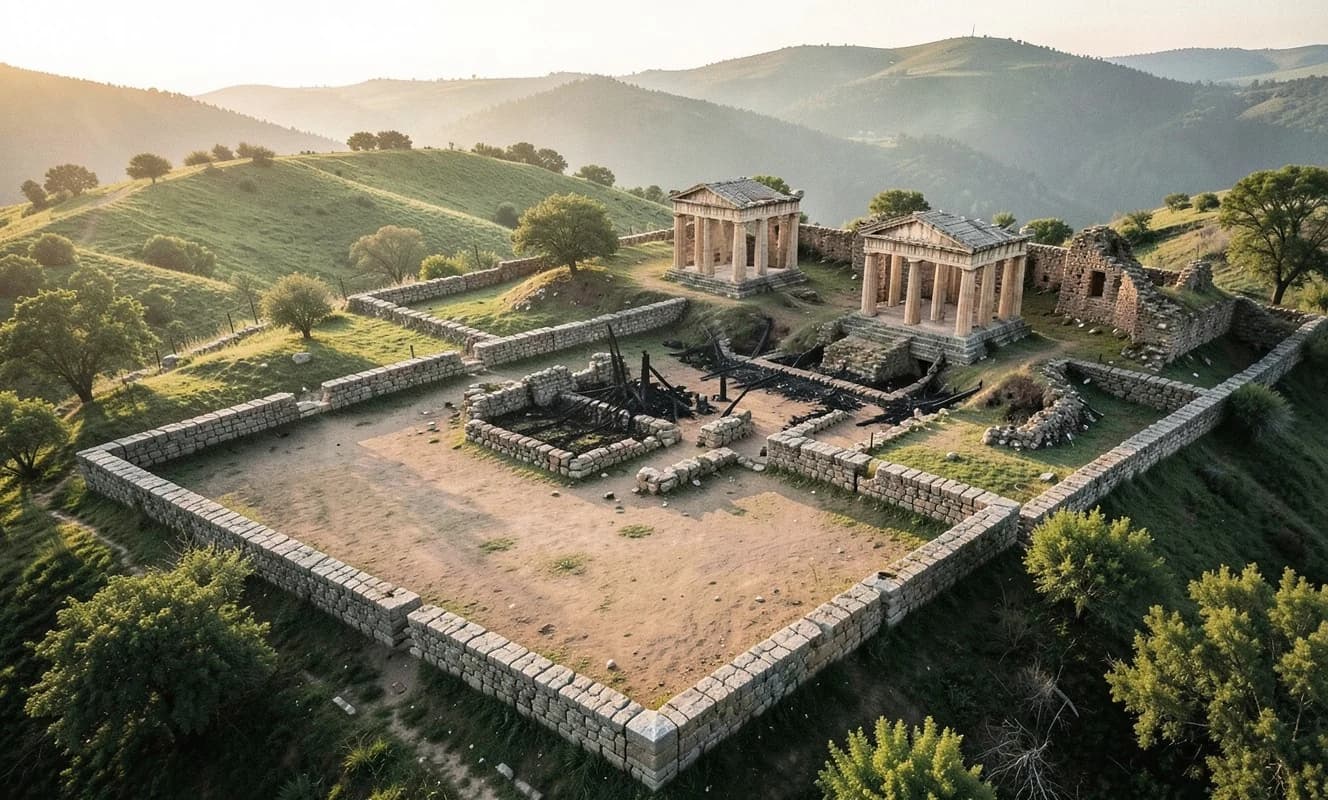 Roma ordusu İspanya'da Kelt kentini fetih sırasında yakarak 'alçaltmış' olabilir